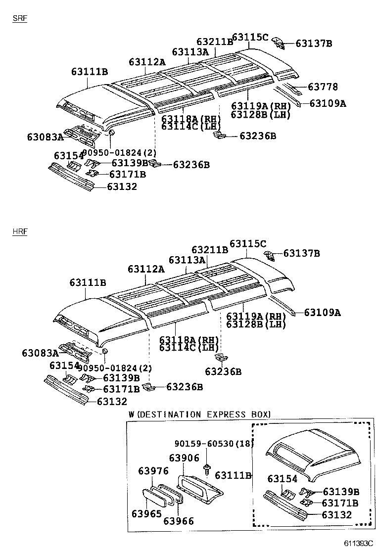  COASTER |  ROOF PANEL BACK PANEL