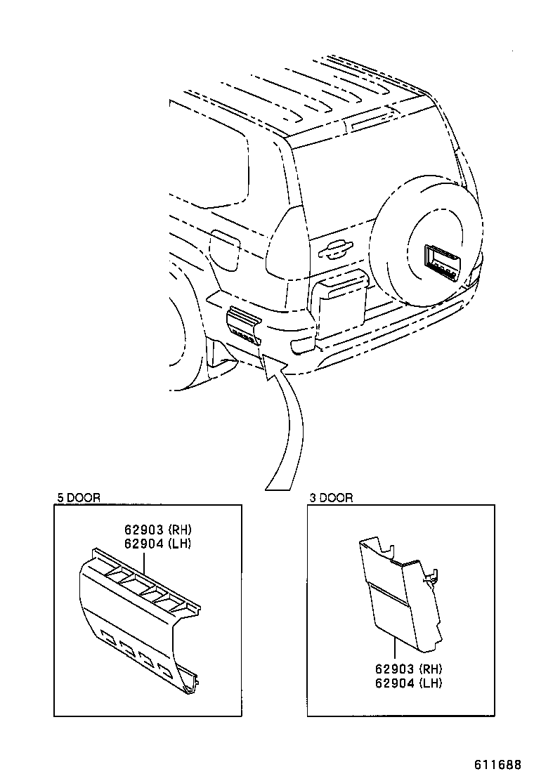  LAND CRUISER 120 |  REAR VENTILATOR ROOF VENTILATOR