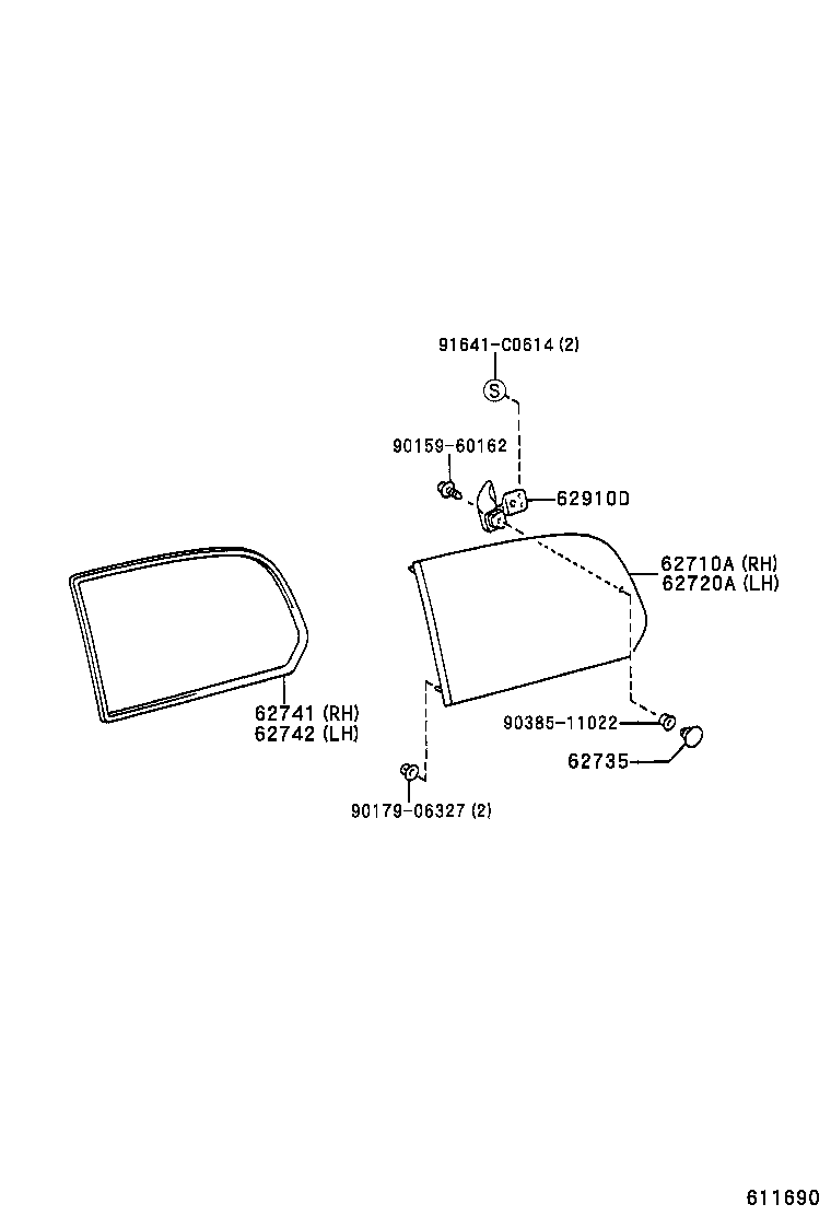  LAND CRUISER 120 |  SIDE WINDOW