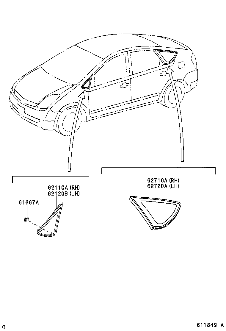  PRIUS |  QUARTER WINDOW