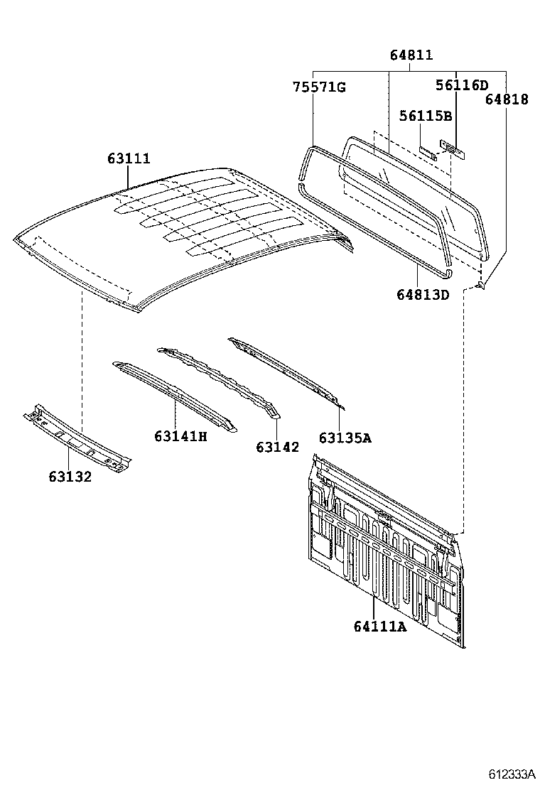  HILUX |  ROOF PANEL BACK PANEL