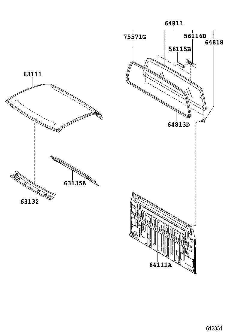  HILUX |  ROOF PANEL BACK PANEL