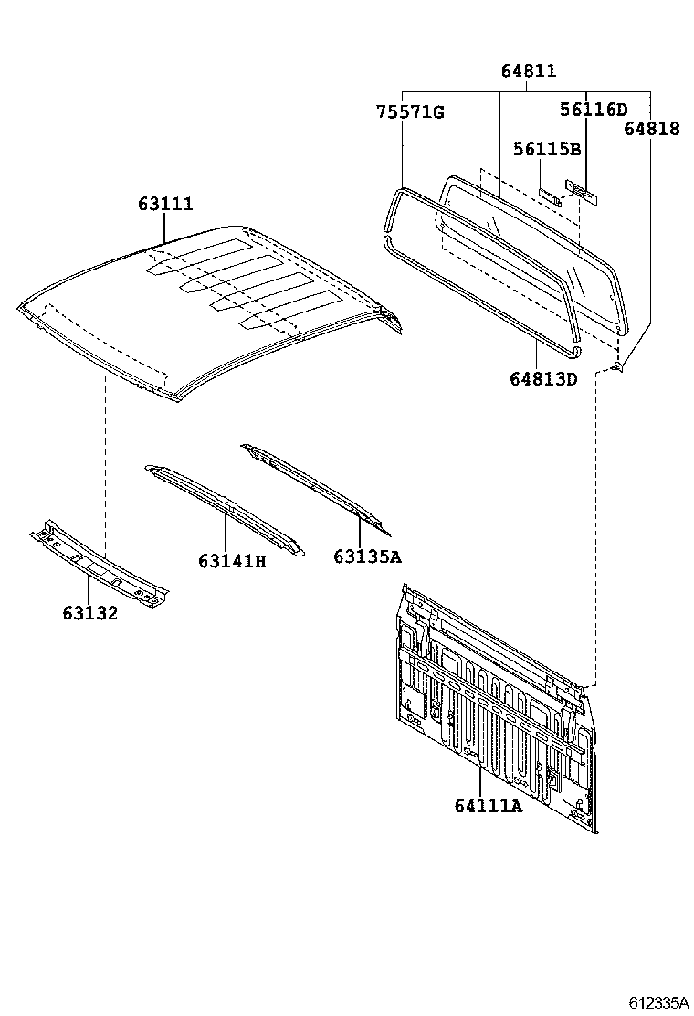  HILUX |  ROOF PANEL BACK PANEL