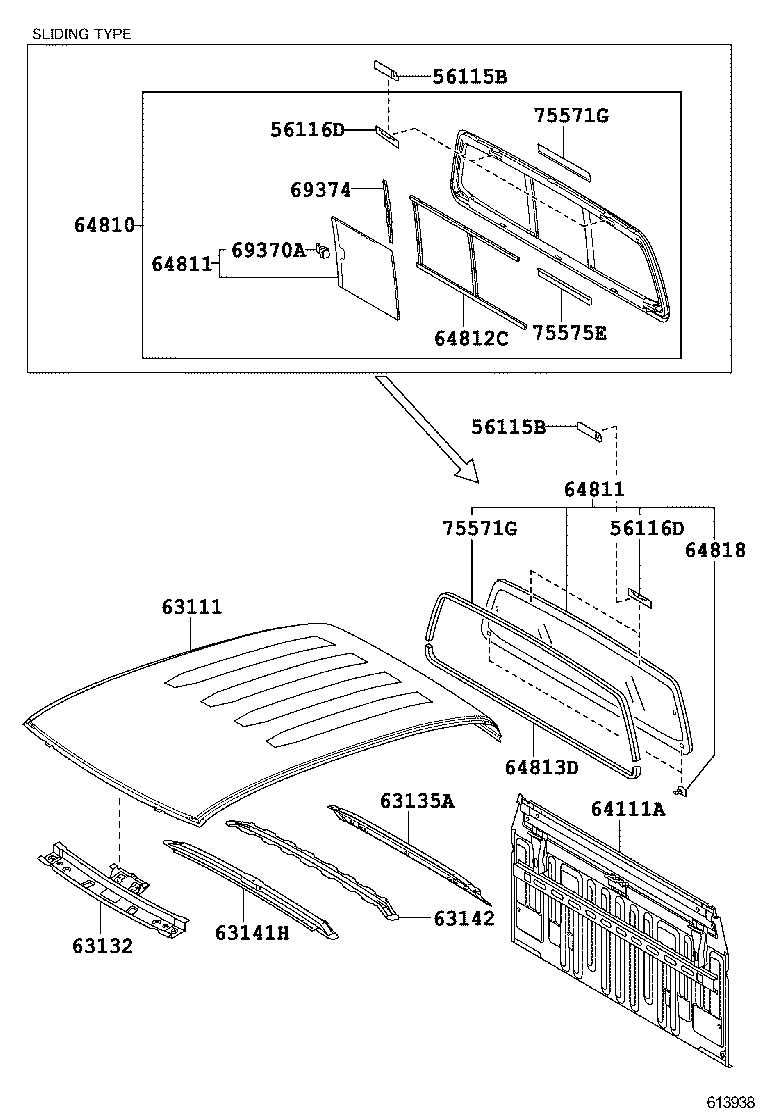  HILUX |  ROOF PANEL BACK PANEL