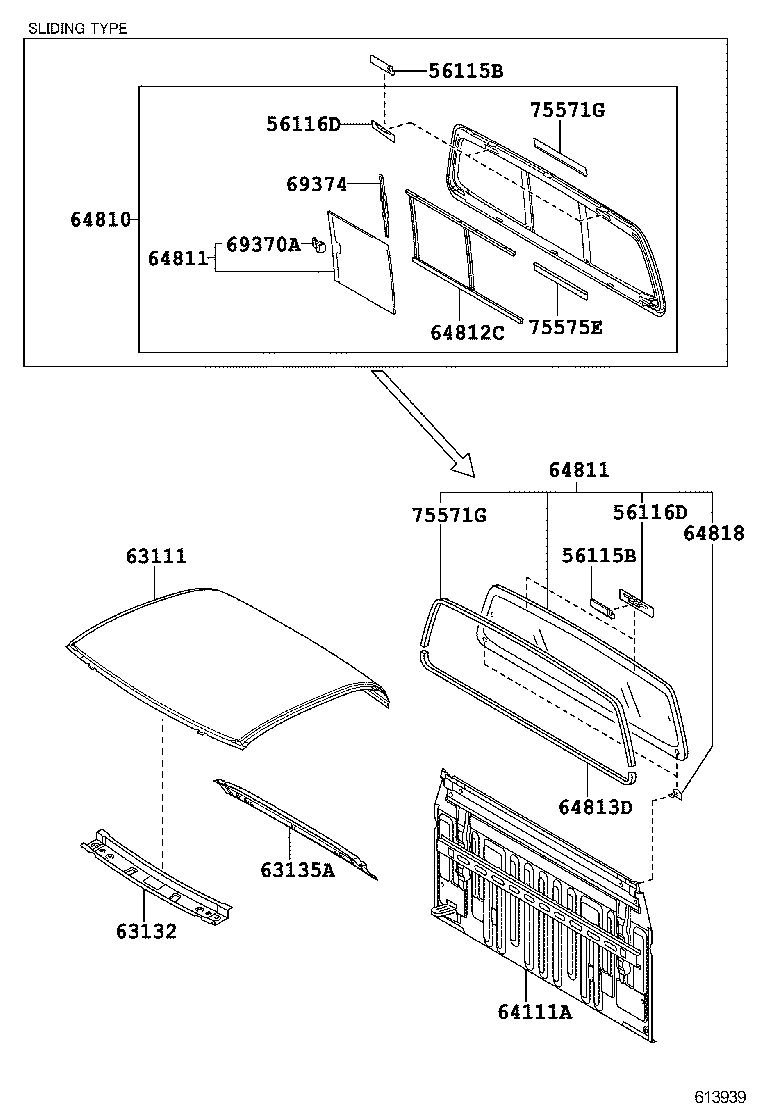  HILUX |  ROOF PANEL BACK PANEL