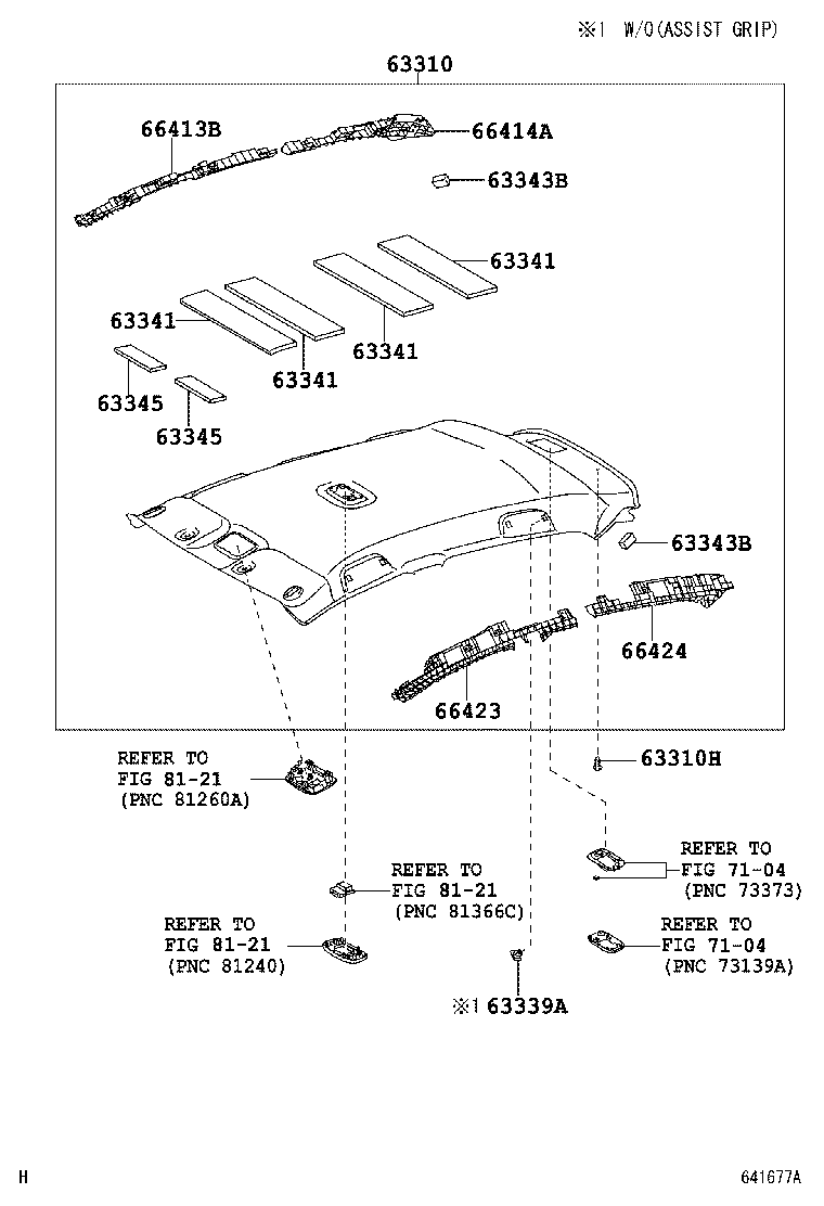  YARIS JPP |  ROOF HEADLINING SILENCER PAD