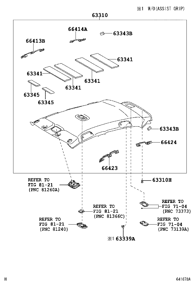  YARIS JPP |  ROOF HEADLINING SILENCER PAD