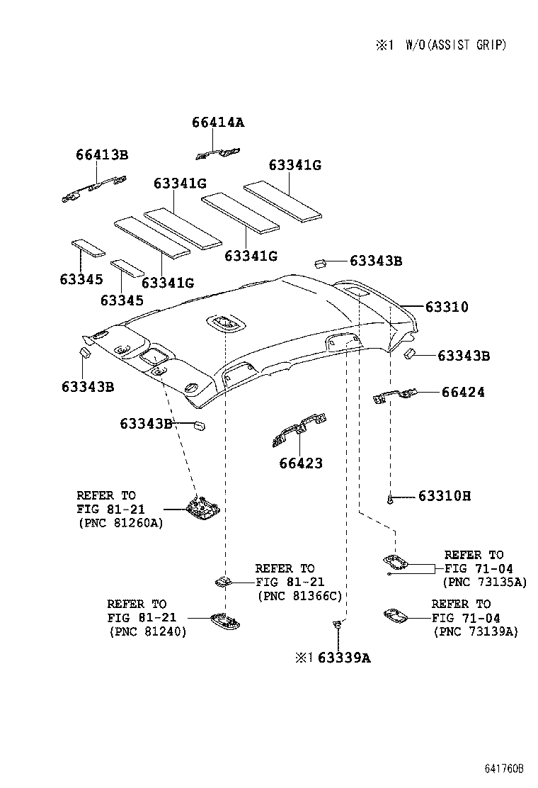  YARIS FRP |  ROOF HEADLINING SILENCER PAD