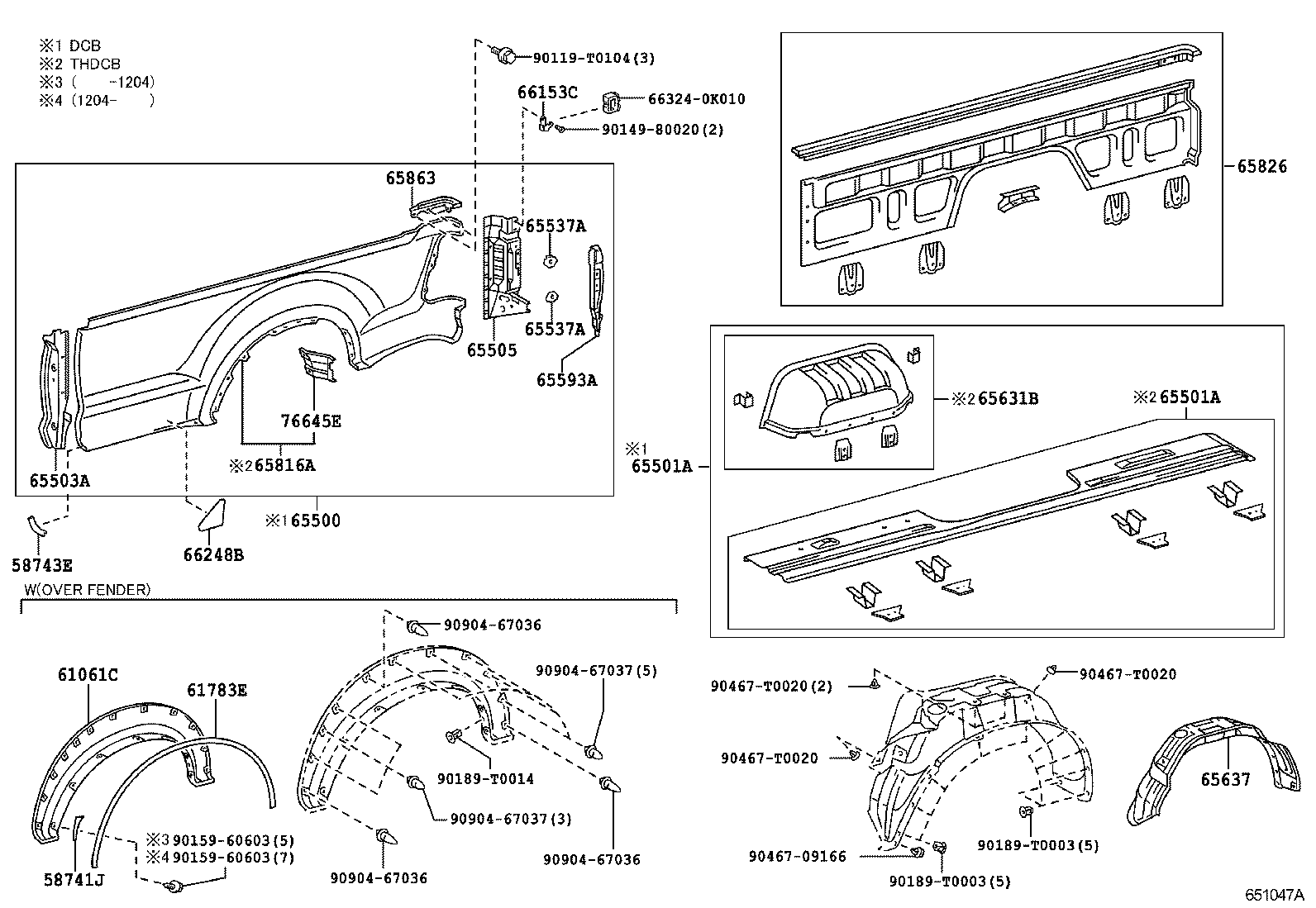  HILUX |  REAR BODY SIDE PANEL