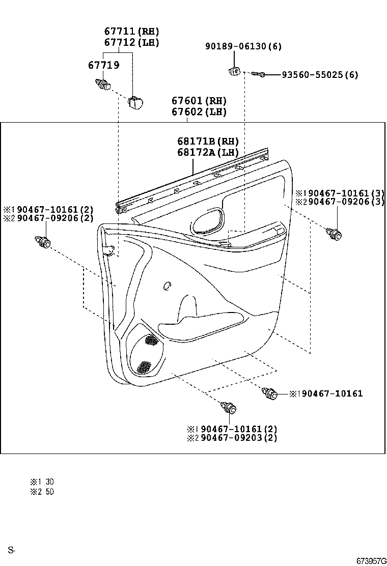  YARIS JPP |  FRONT DOOR PANEL GLASS