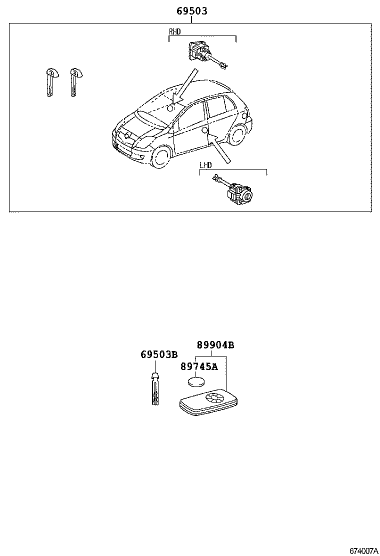  YARIS JPP |  LOCK CYLINDER SET