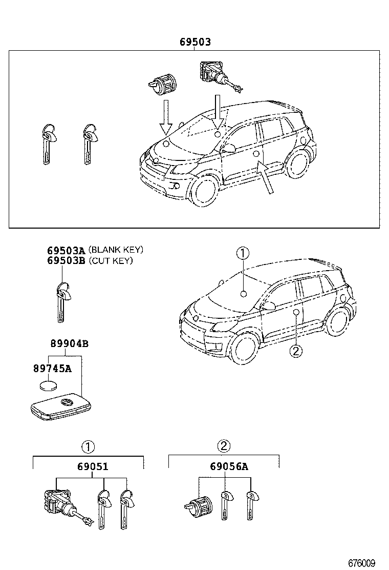  URBAN CRUISER |  LOCK CYLINDER SET