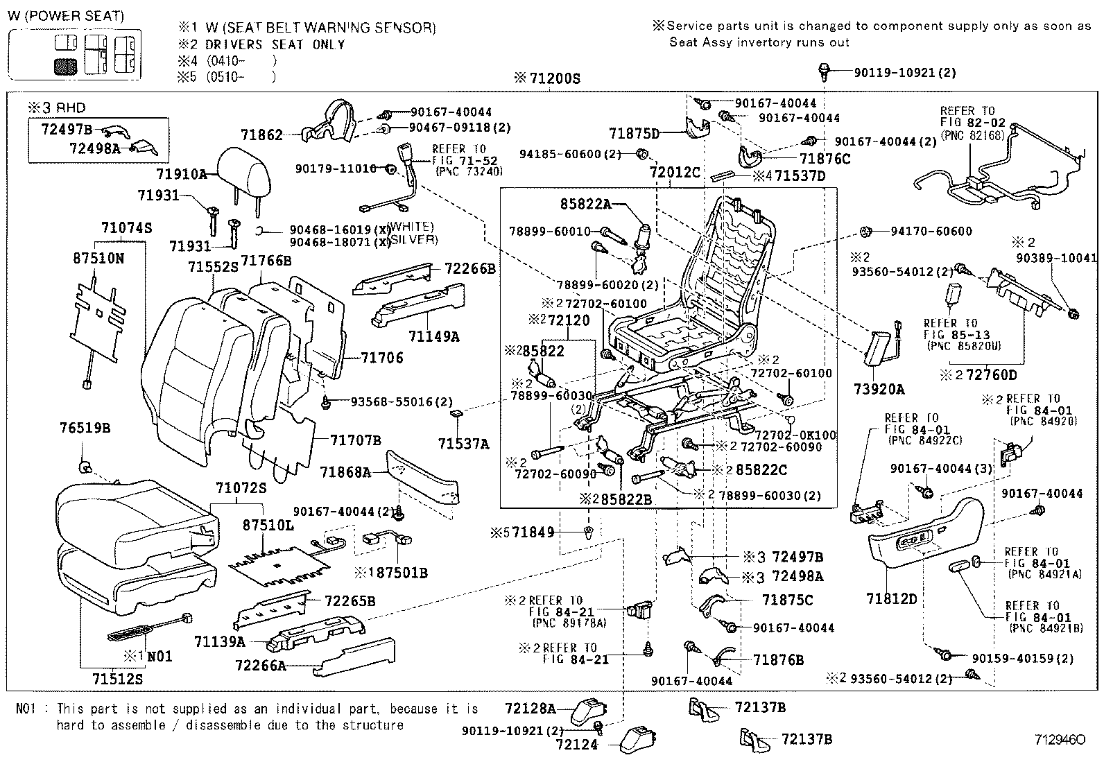  LAND CRUISER 120 |  SEAT SEAT TRACK