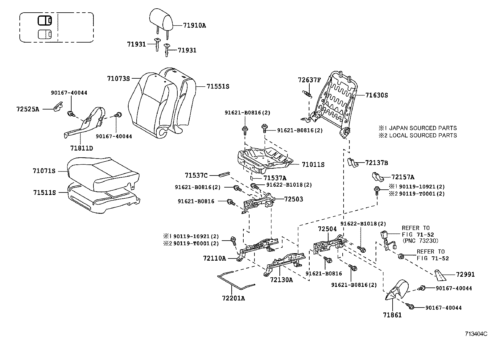  HILUX |  SEAT SEAT TRACK