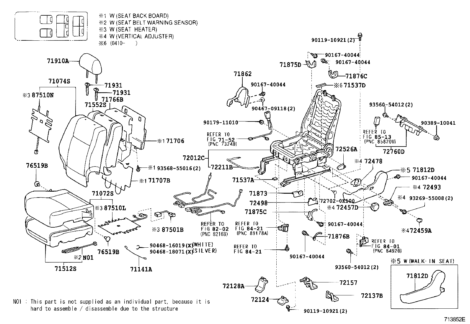  LAND CRUISER 120 |  SEAT SEAT TRACK