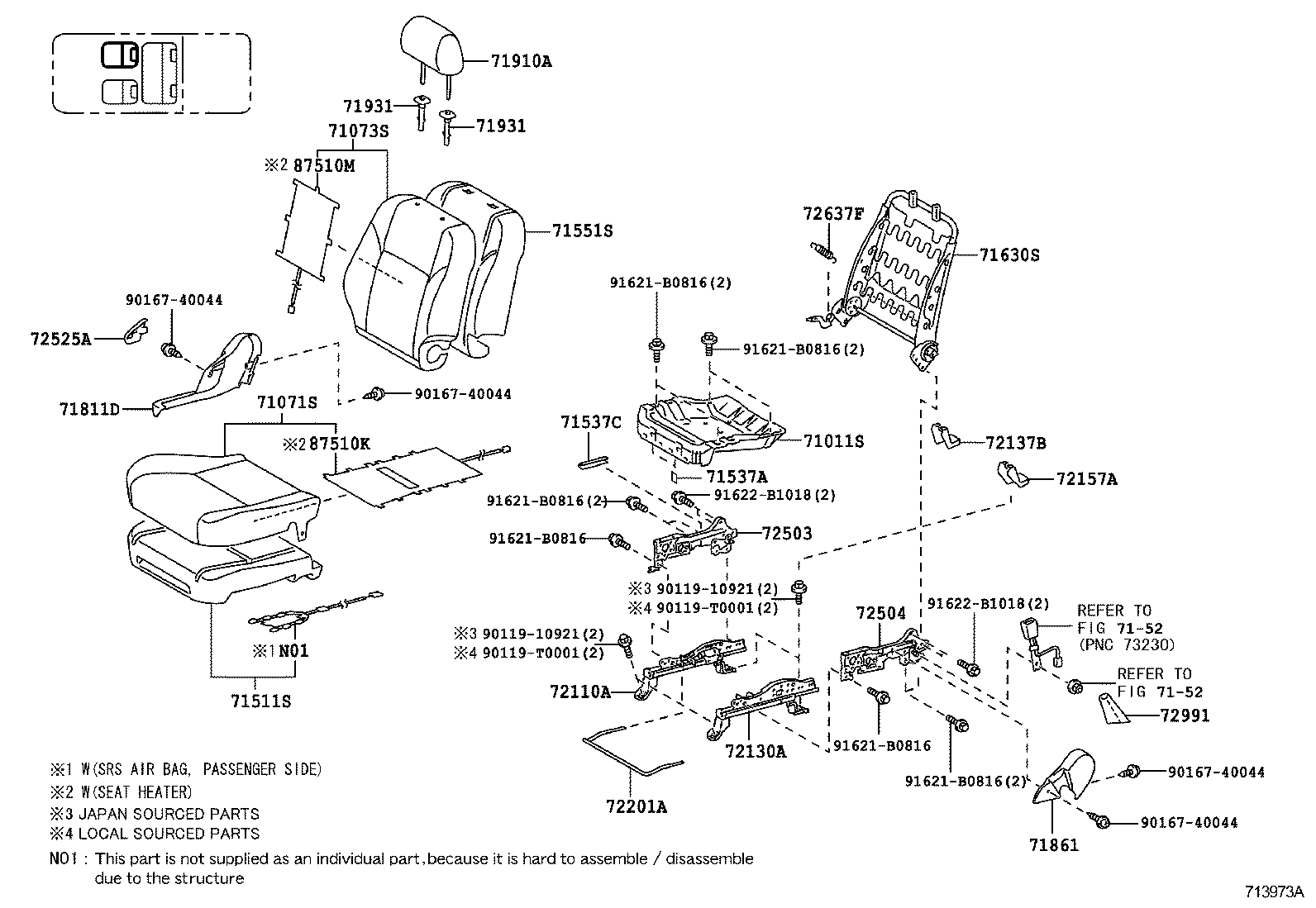  HILUX |  SEAT SEAT TRACK