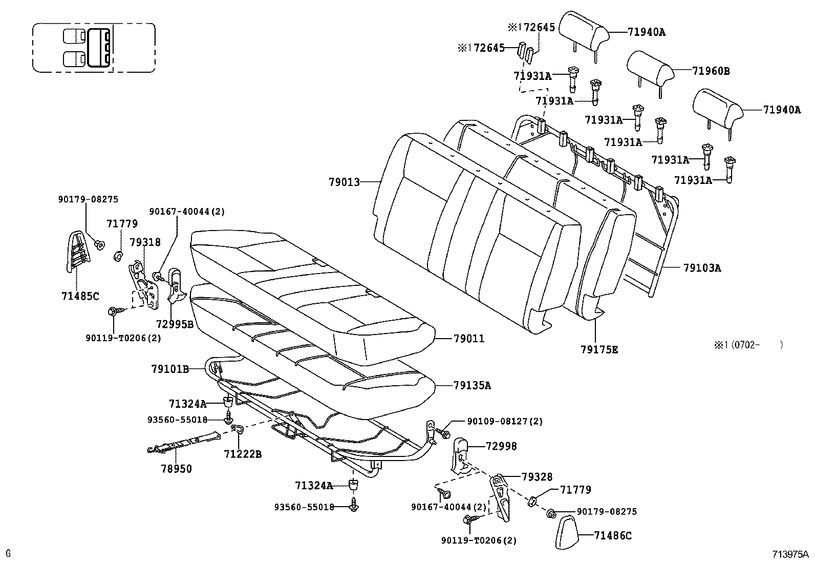  HILUX |  SEAT SEAT TRACK