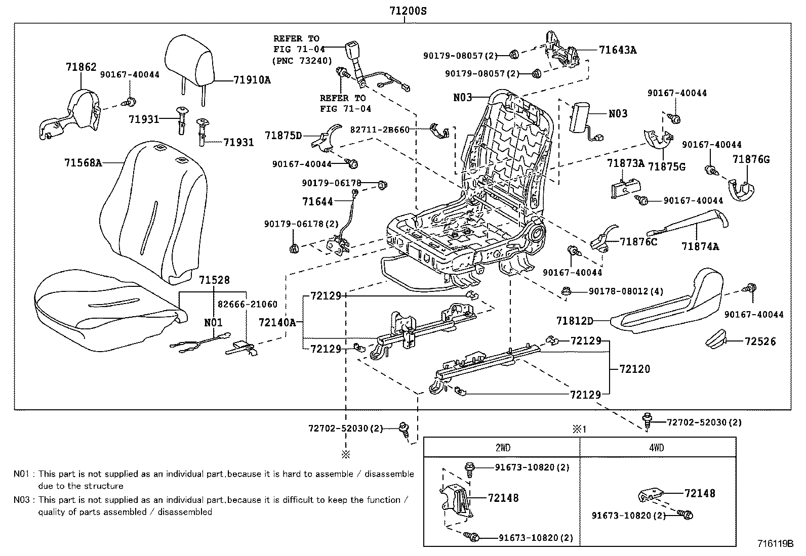  URBAN CRUISER |  FRONT SEAT SEAT TRACK