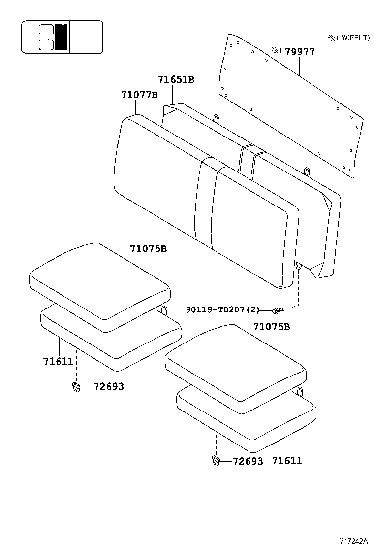  HILUX |  SEAT SEAT TRACK