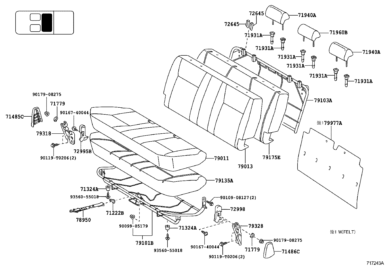  HILUX |  SEAT SEAT TRACK