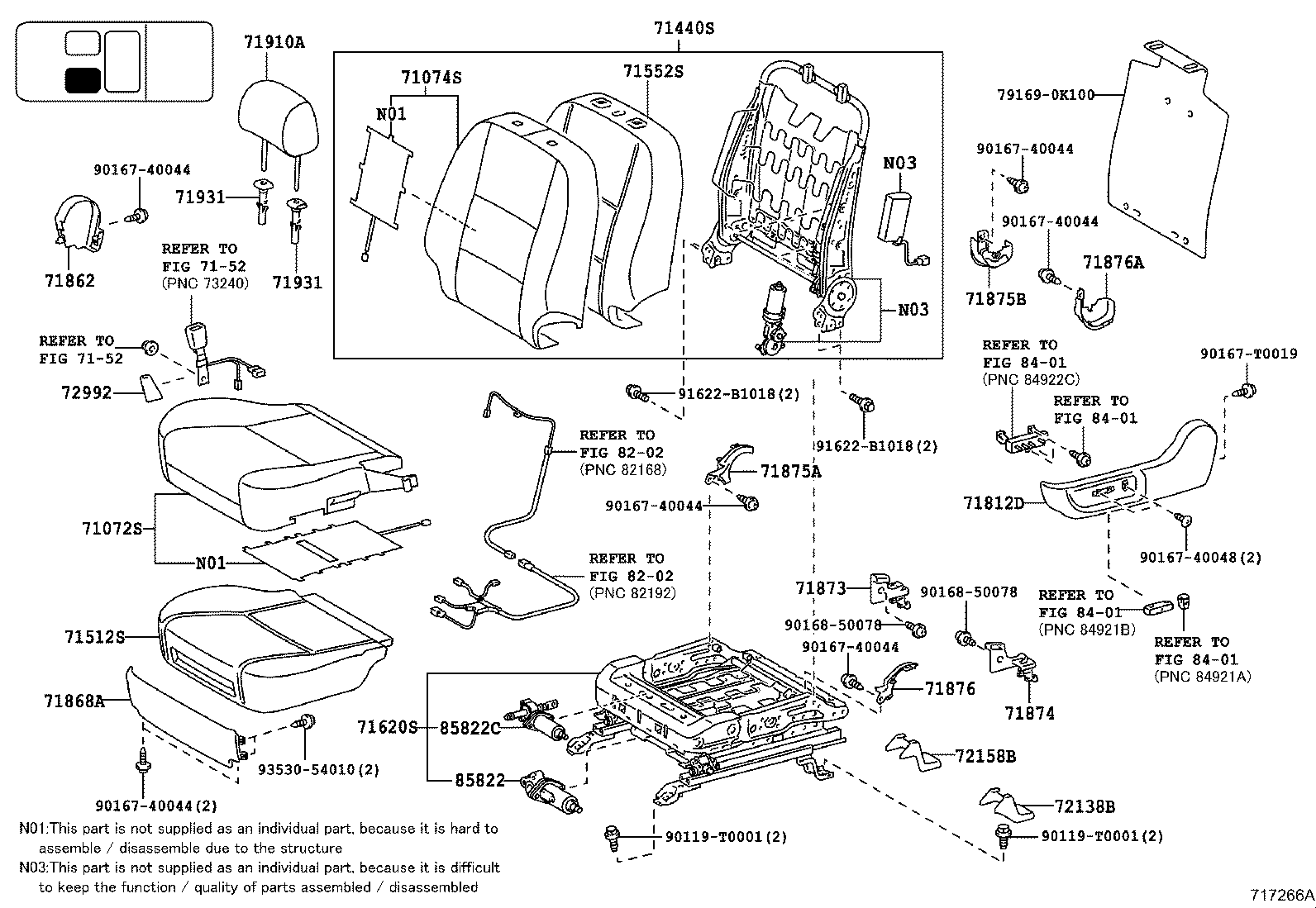 HILUX |  SEAT SEAT TRACK