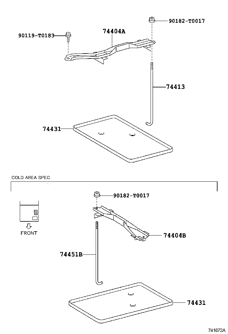  HILUX |  BATTERY CARRIER