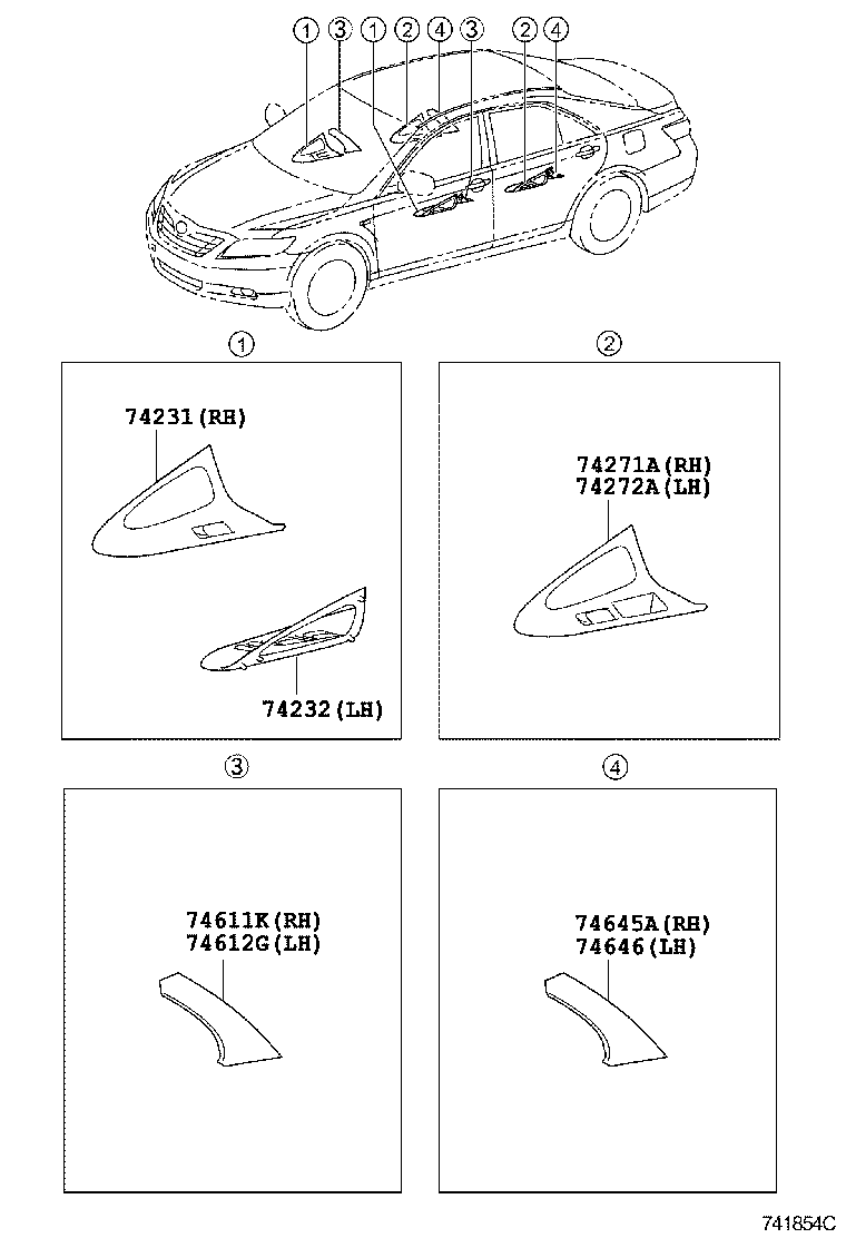  CAMRY |  ARMREST VISOR