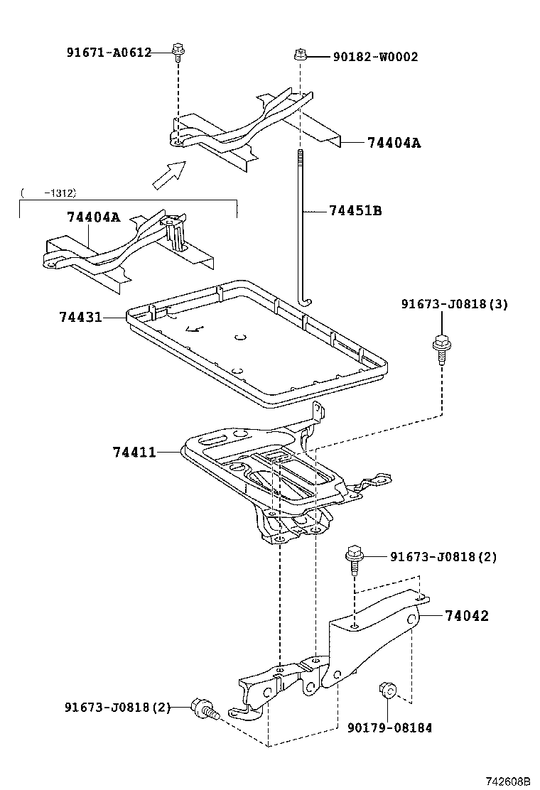  AVENSIS |  BATTERY CARRIER
