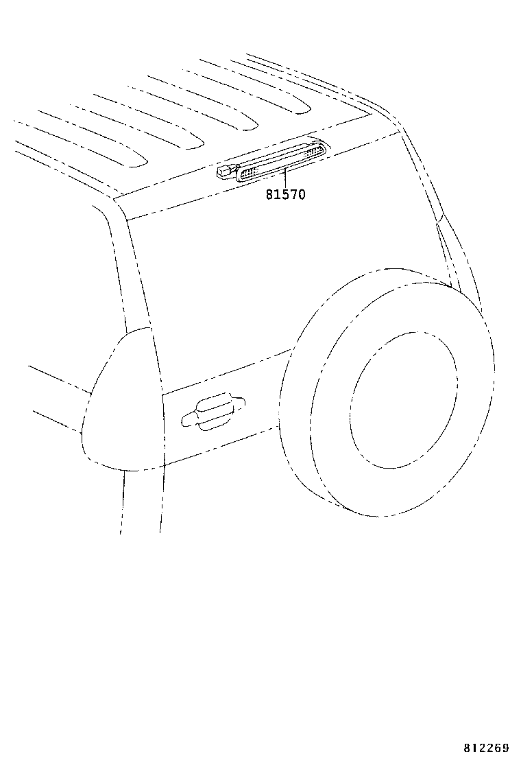 LAND CRUISER 120 |  CENTER STOP LAMP