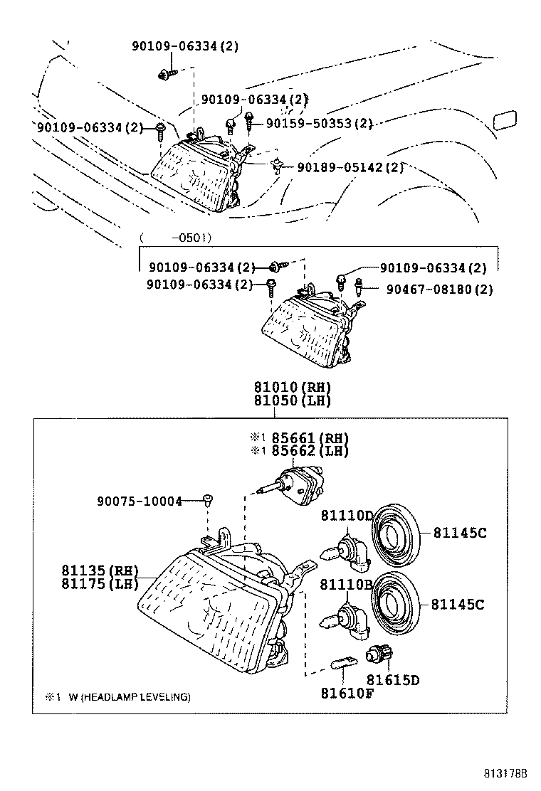  LAND CRUISER 100 |  HEADLAMP