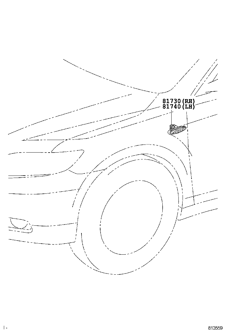  CAMRY |  SIDE TURN SIGNAL LAMP OUTER MIRROR LAMP