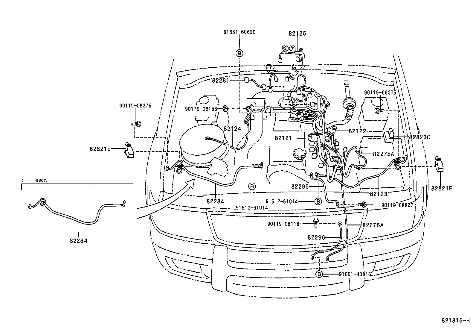  LAND CRUISER 100 |  WIRING CLAMP