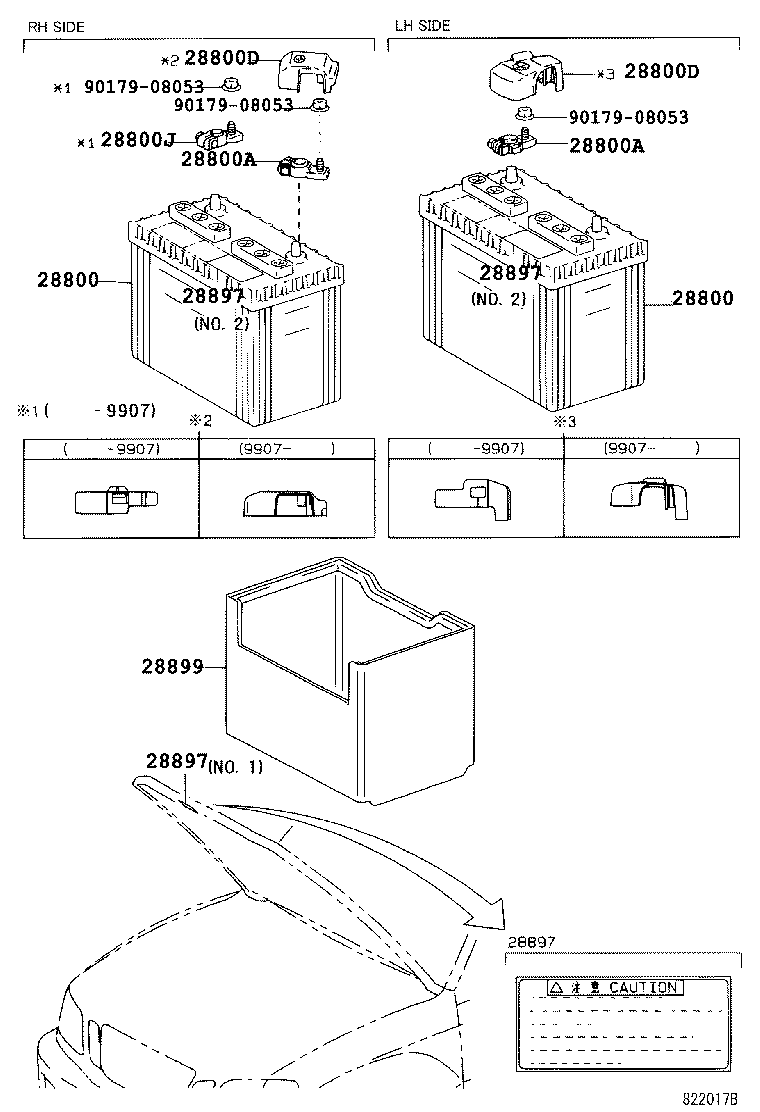  LAND CRUISER 100 |  BATTERY BATTERY CABLE