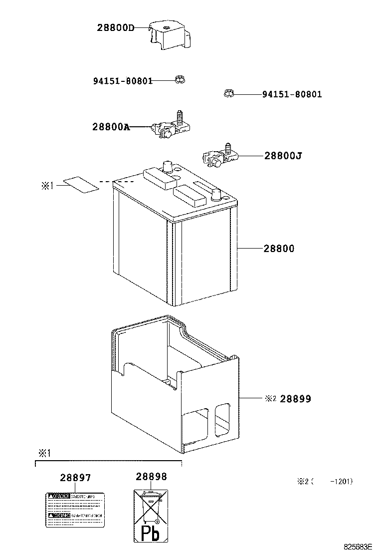  LAND CRUISER 200 202 |  BATTERY BATTERY CABLE