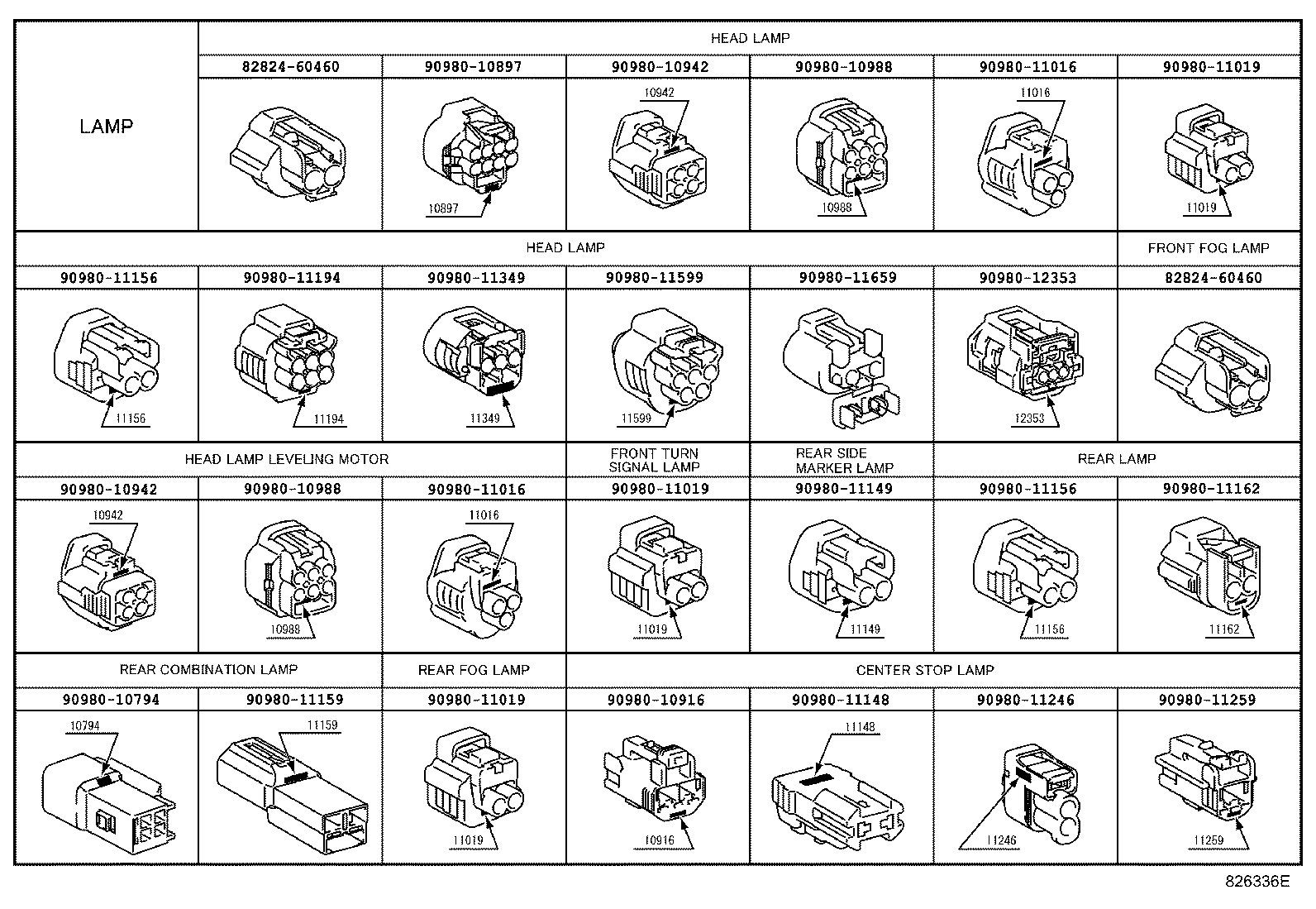  RX270 350 450H |  WIRING CLAMP