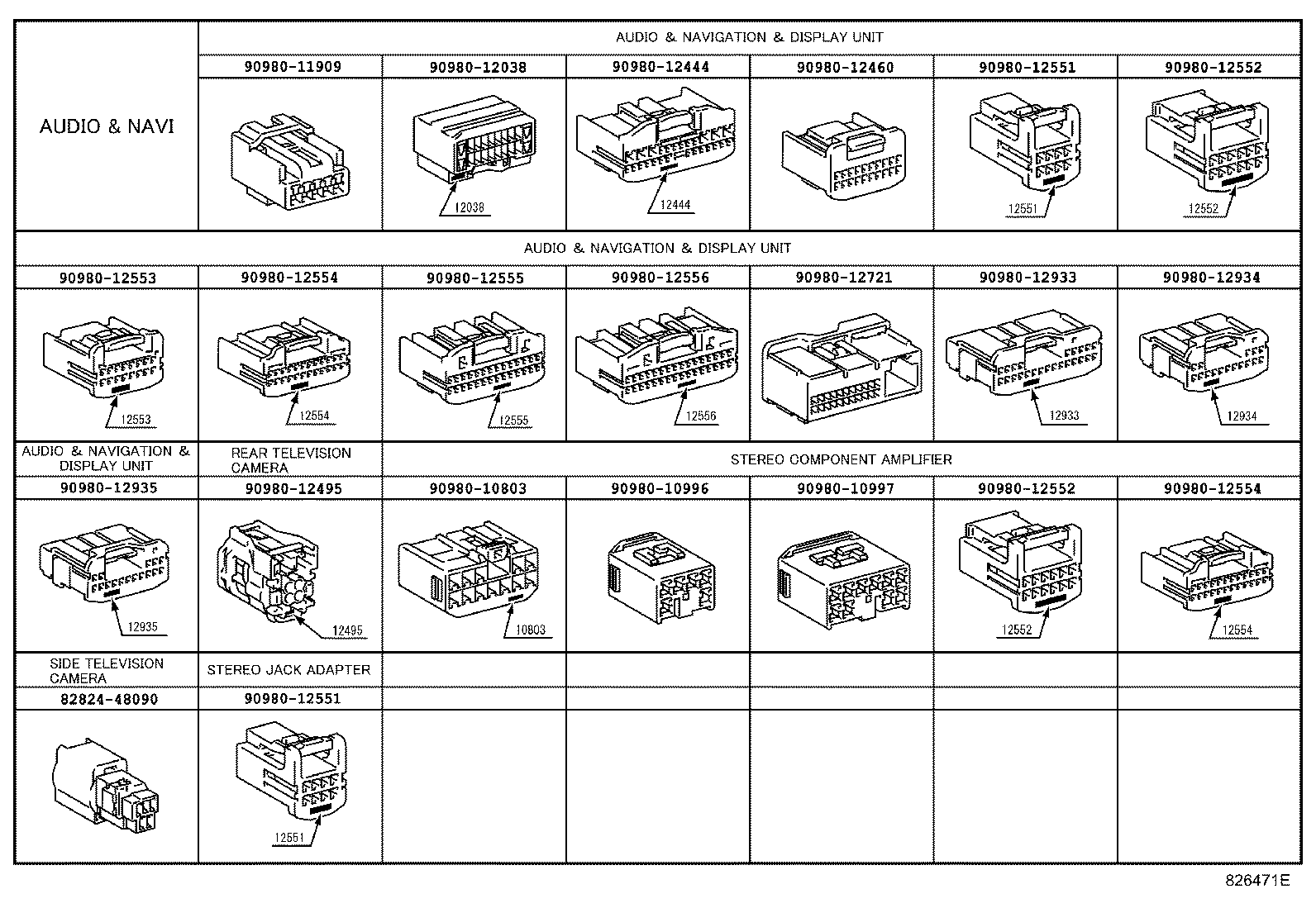  RX270 350 450H |  WIRING CLAMP