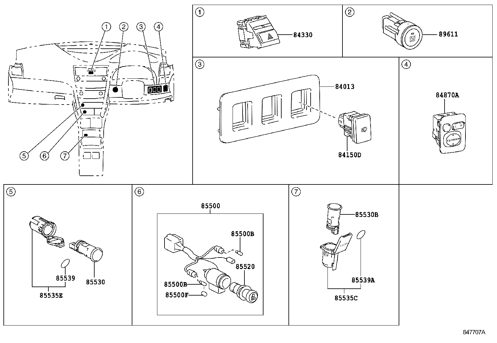  CAMRY |  SWITCH RELAY COMPUTER