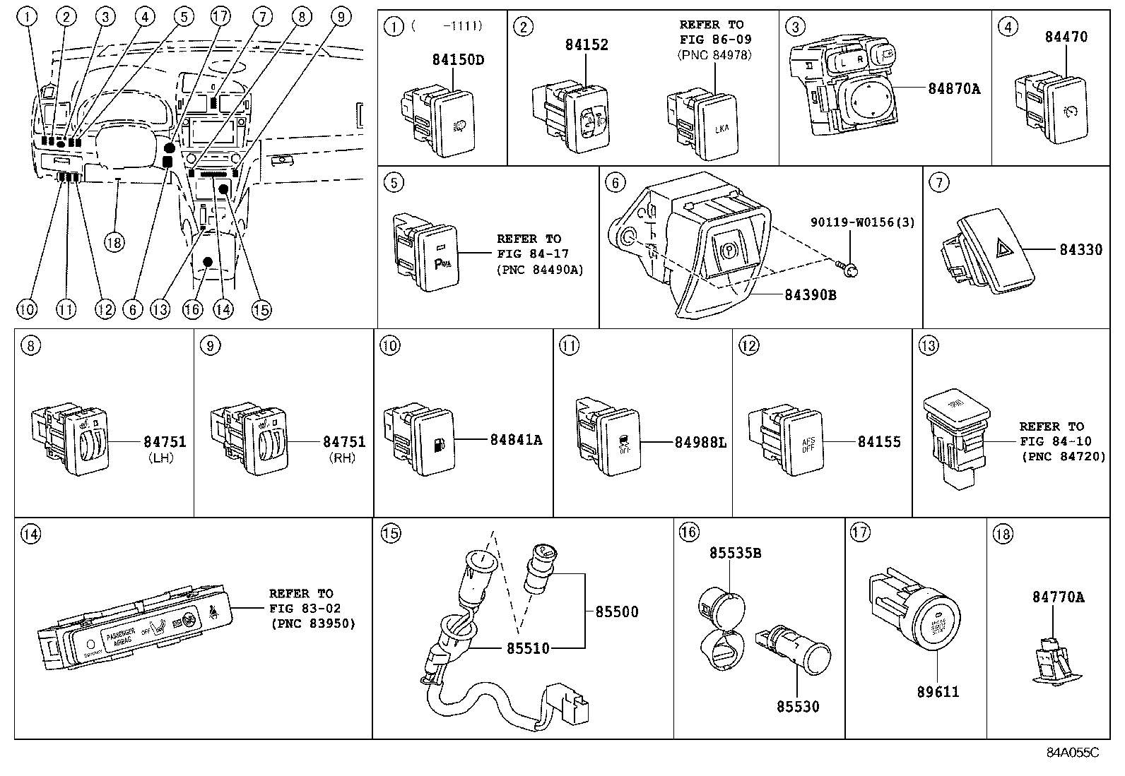  AVENSIS |  SWITCH RELAY COMPUTER