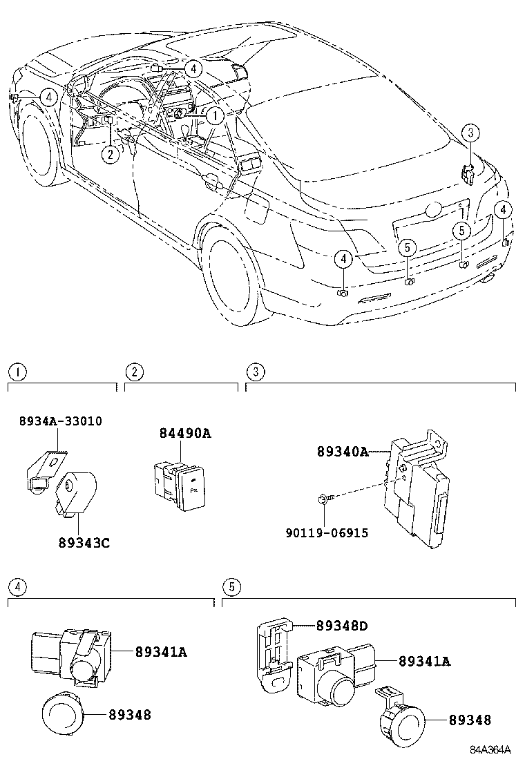  CAMRY |  CLEARANCE BACK SONAR