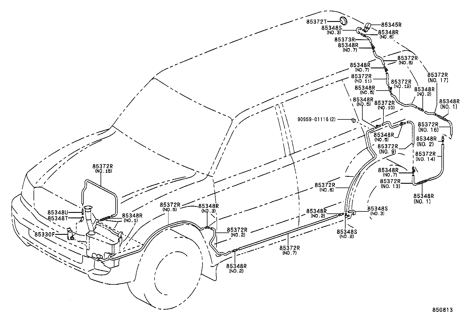  LAND CRUISER 100 |  REAR WASHER