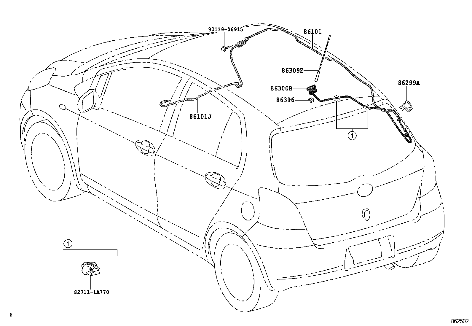  YARIS JPP |  ANTENNA