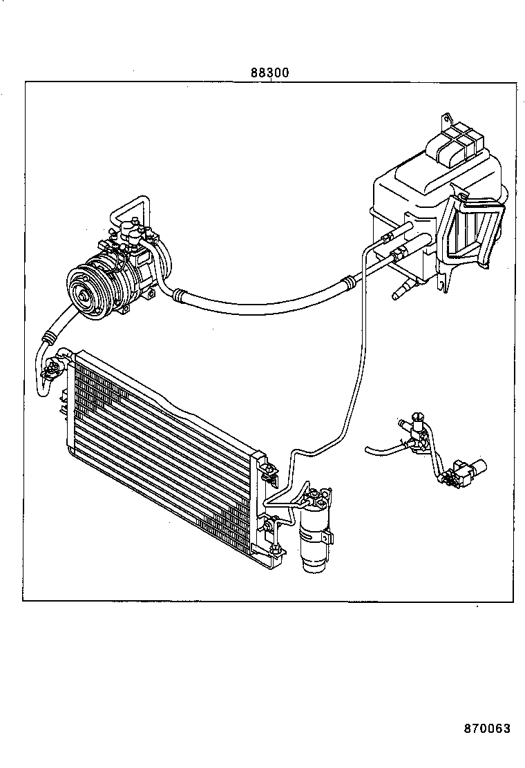  LAND CRUISER 100 |  HEATING AIR CONDITIONING SET