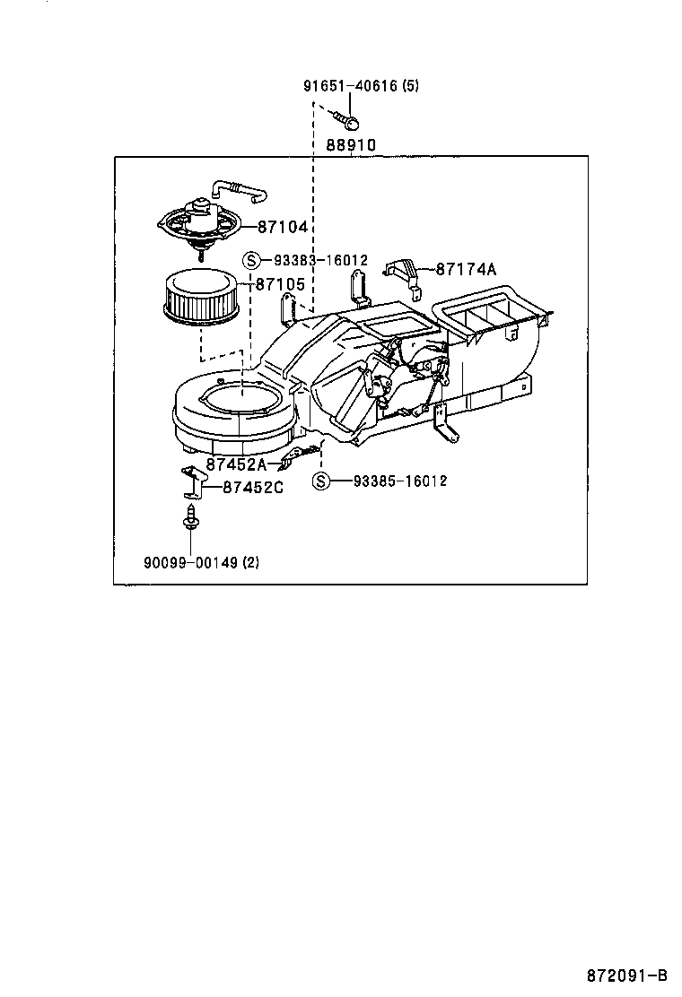  COASTER |  HEATING AIR CONDITIONING HEATER UNIT BLOWER