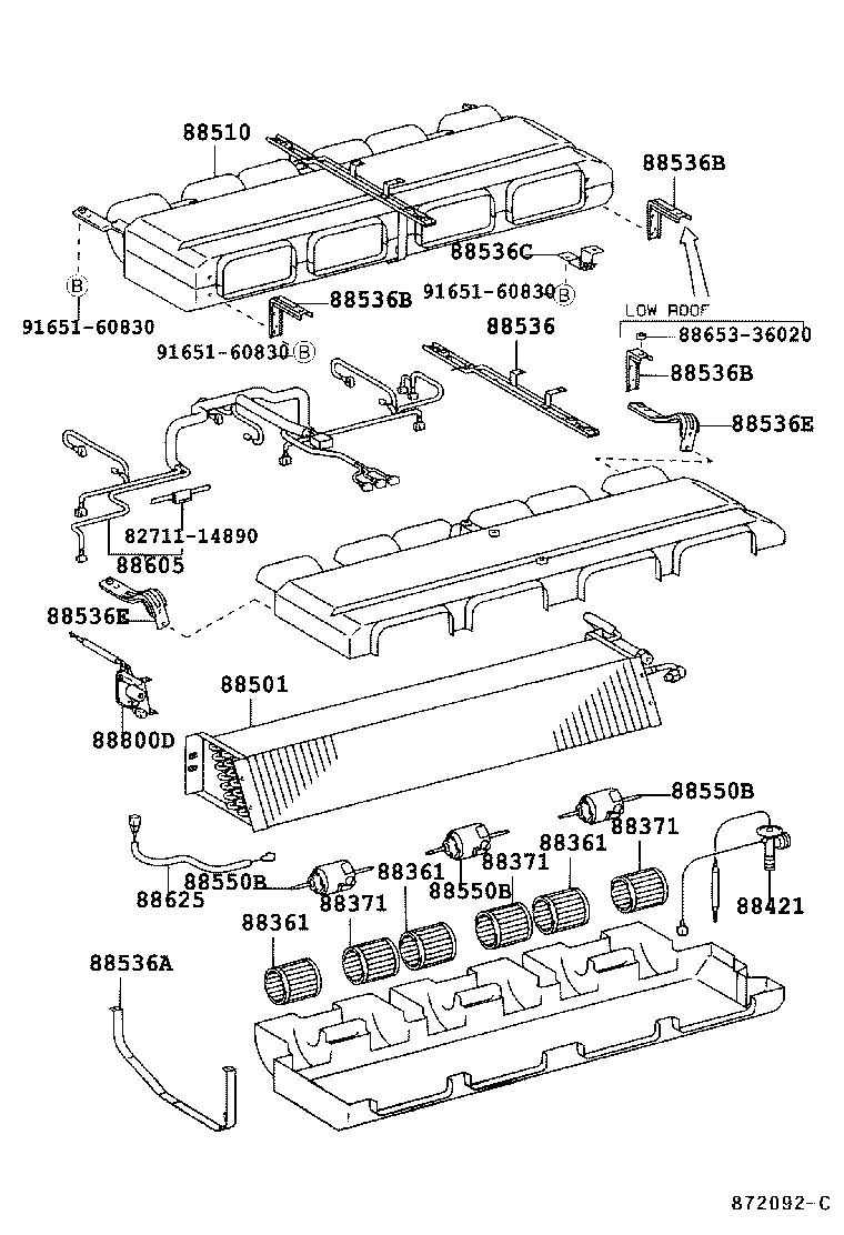  COASTER |  HEATING AIR CONDITIONING COOLER UNIT