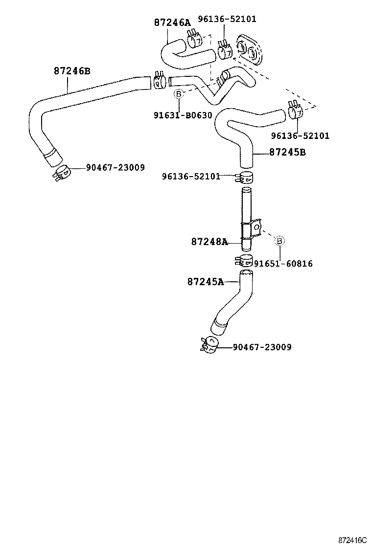  LAND CRUISER 100 |  HEATING AIR CONDITIONING WATER PIPING