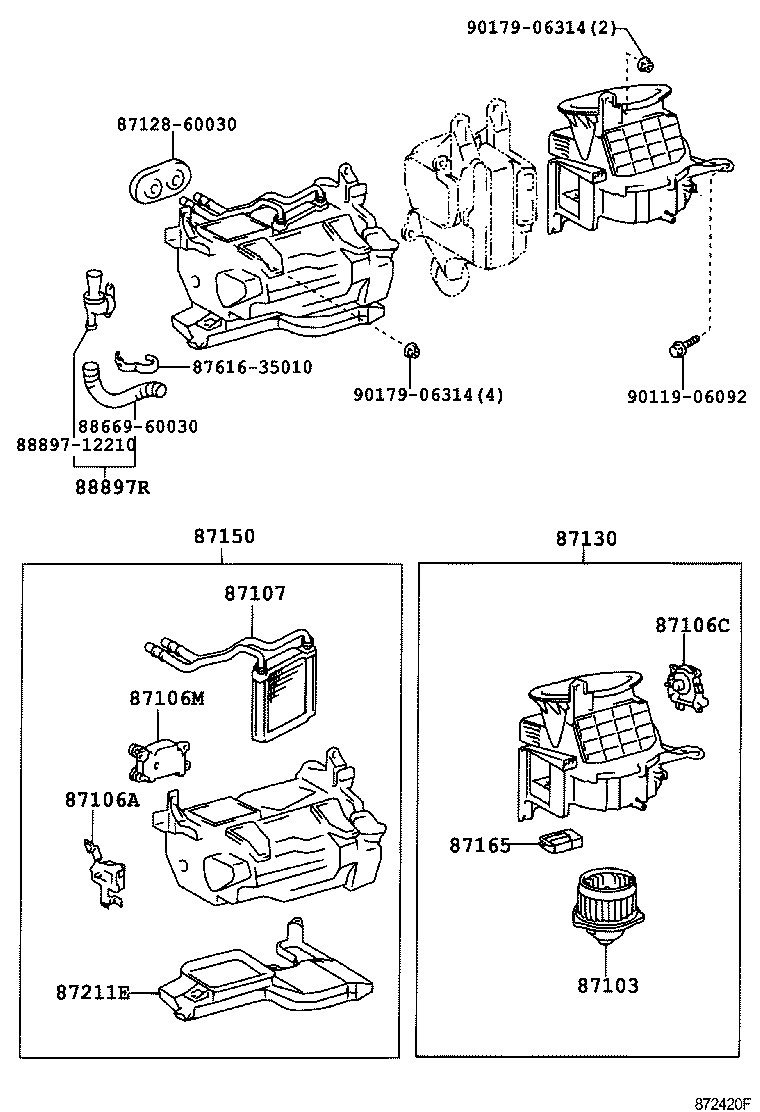  LAND CRUISER 100 |  HEATING AIR CONDITIONING HEATER UNIT BLOWER