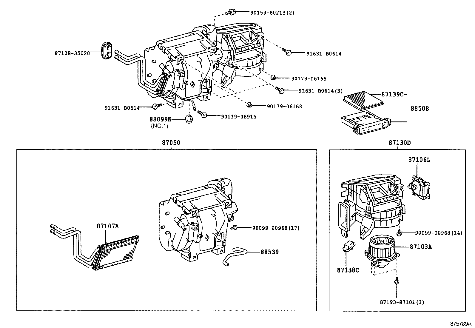  LAND CRUISER 120 |  HEATING AIR CONDITIONING COOLER UNIT