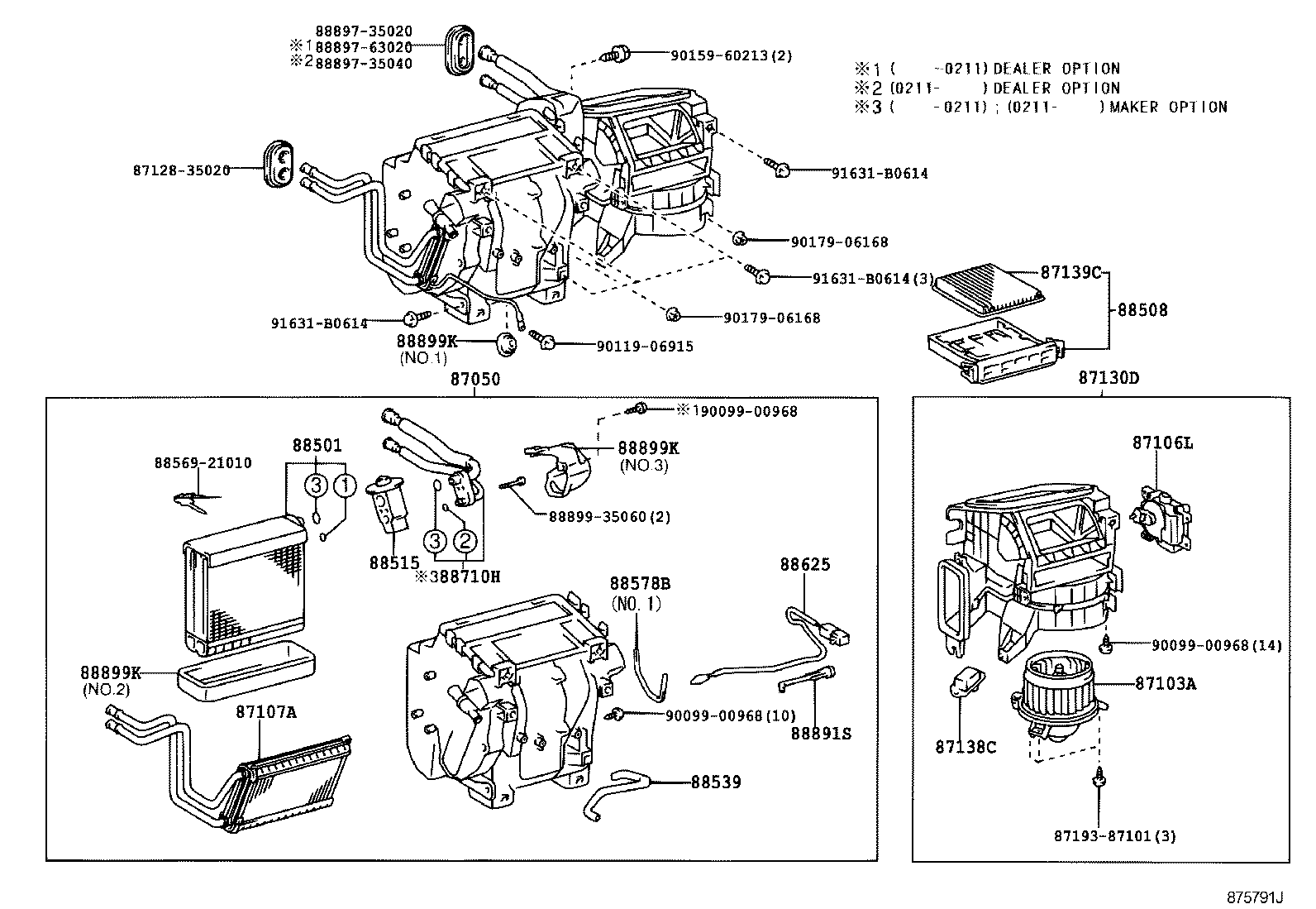  LAND CRUISER 120 |  HEATING AIR CONDITIONING COOLER UNIT