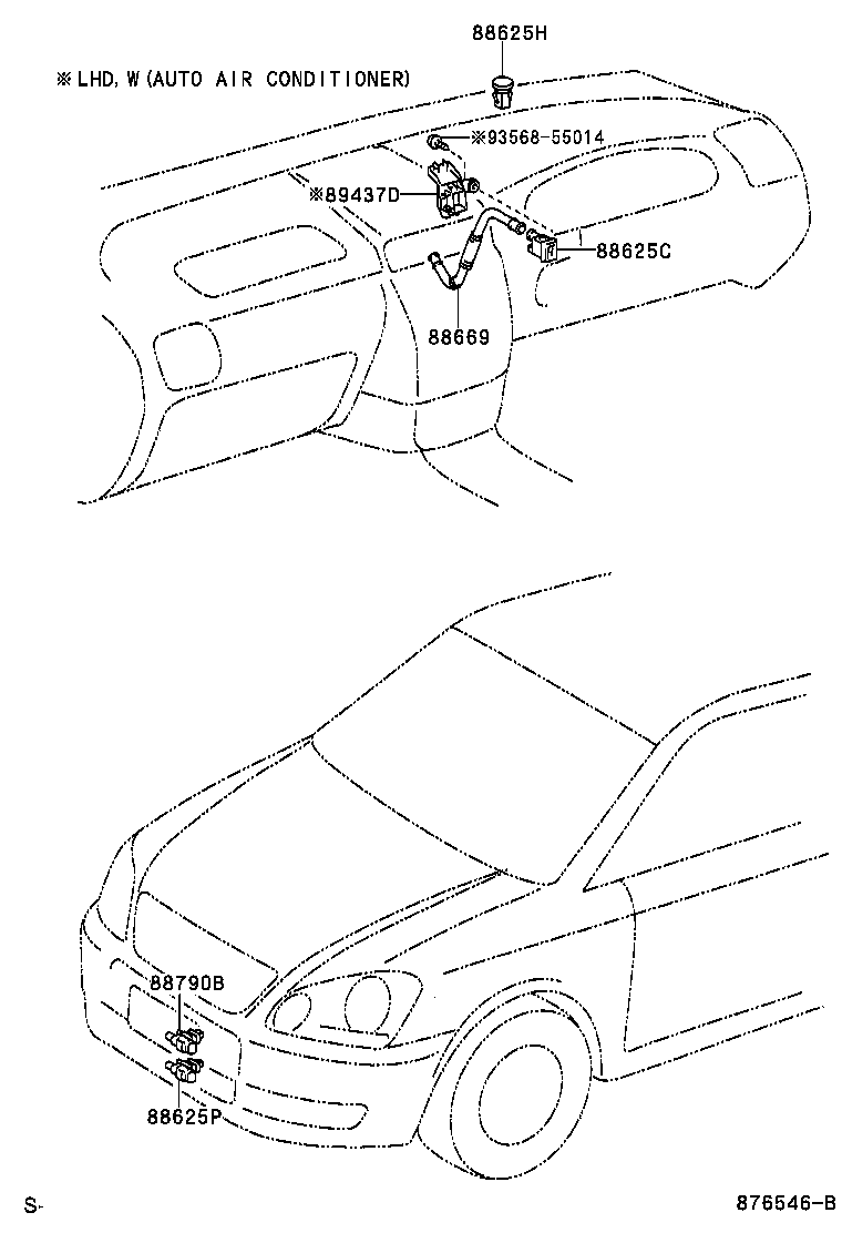  PICNIC AVENSIS VERSO |  HEATING AIR CONDITIONING CONTROL AIR DUCT