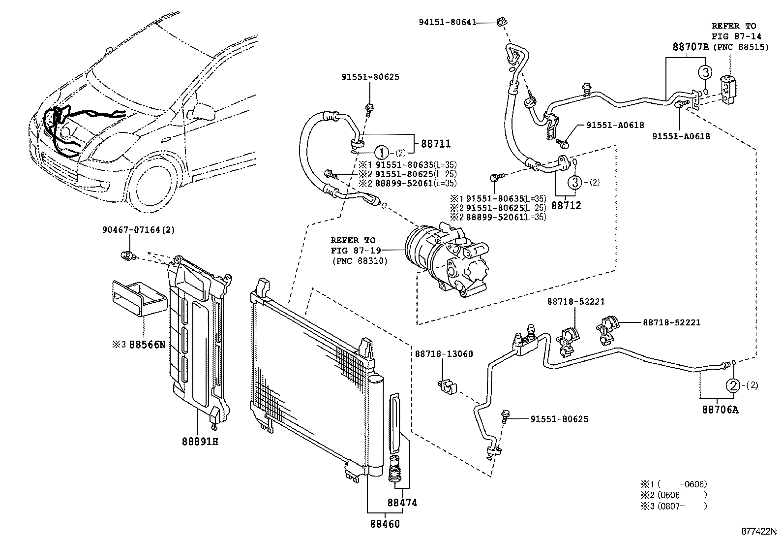  YARIS JPP |  HEATING AIR CONDITIONING COOLER PIPING